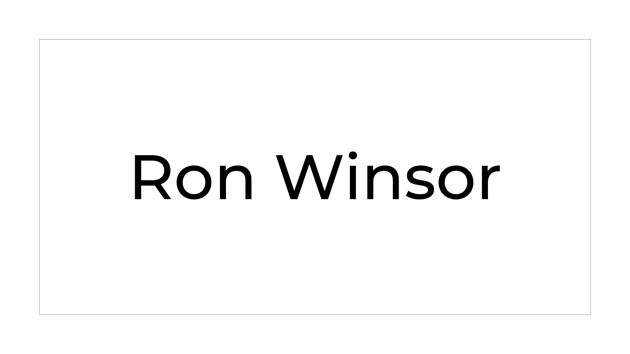 Ron Winsor